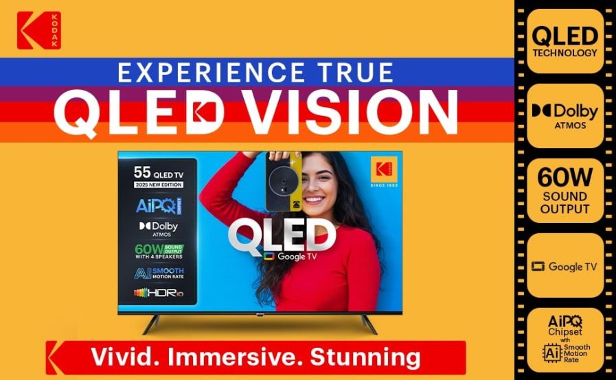 Kodak презентовала бюджетные QLED-телевизоры на Google TV