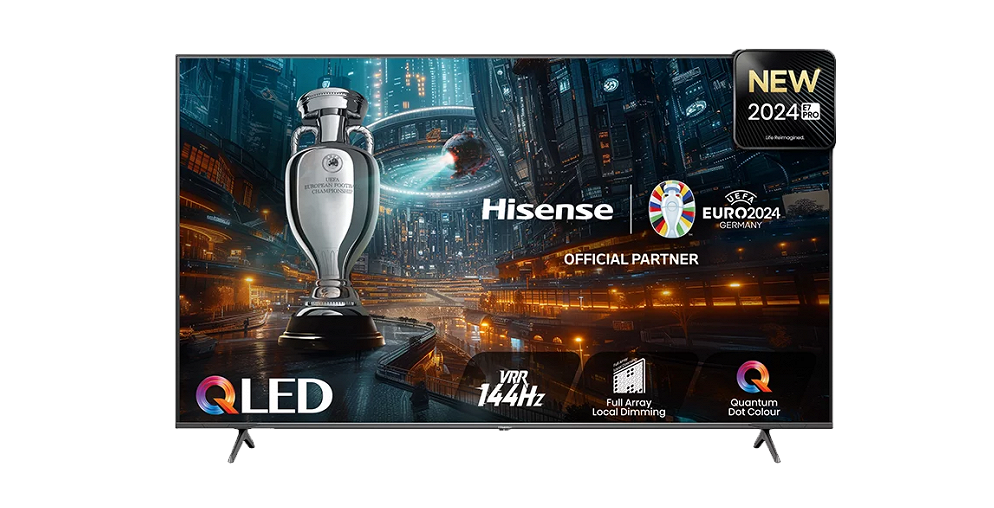 Представлен QLED-телевизор Hisense E7NQ Pro с разрешением 4K и частотой 144 Гц