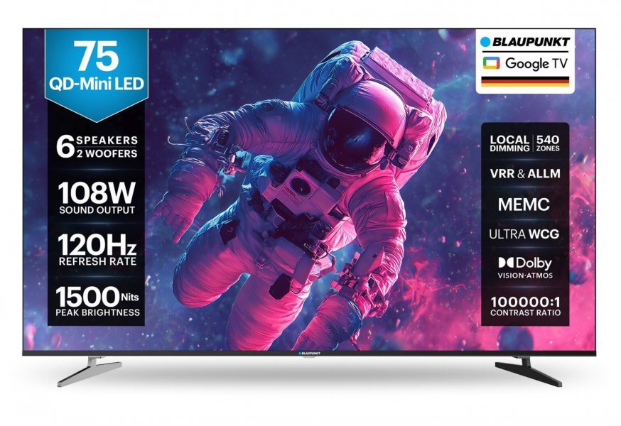 Blaupunkt представила ультрапремиальные Mini QD телевизоры в Индии
