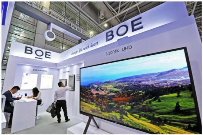 BOE поставила 40 миллионов AMOLED-панелей за 3 первых квартала этого года