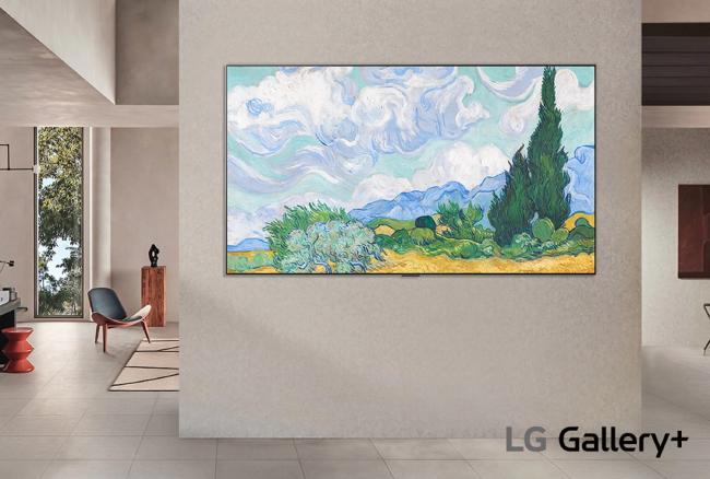 LG запустила сервис Gallery+: телевизор как картина