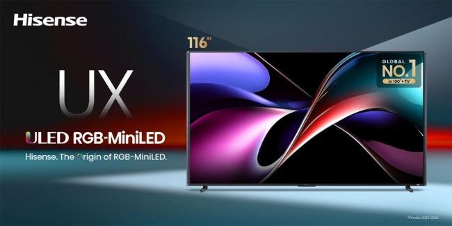 Hisense представила в Индии телевизоры-гиганты UX ULED