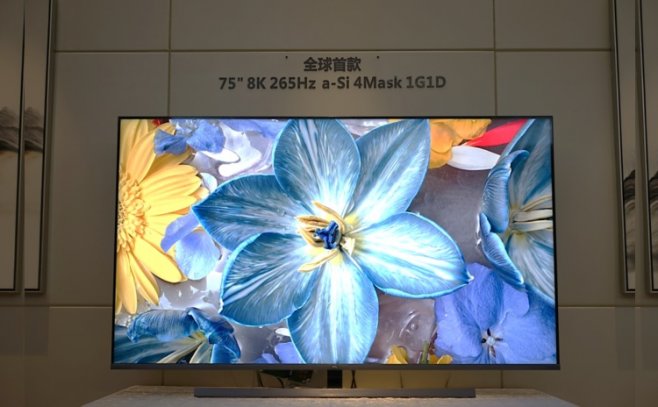 TCL представила первый в мире дисплей 8К с частотой обновления 265 Гц