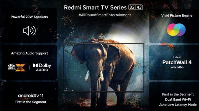 Xiaomi представила бюджетные Smart-телевизоры Redmi Smart TV на базе Android TV 11
