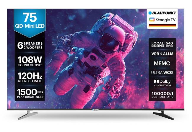 Blaupunkt представила ультрапремиальные Mini QD телевизоры в Индии