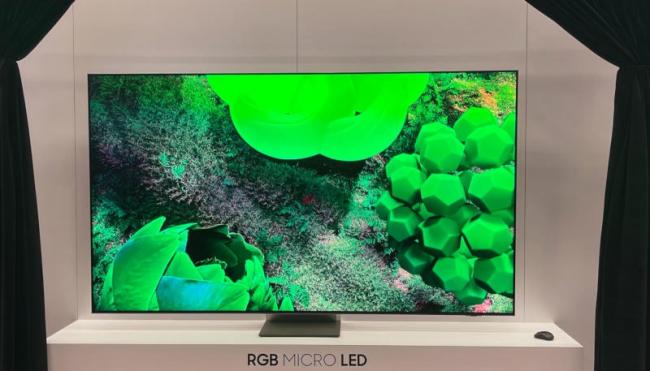 Samsung продемонстрировала новый телевизор с подсветкой RGB microLED